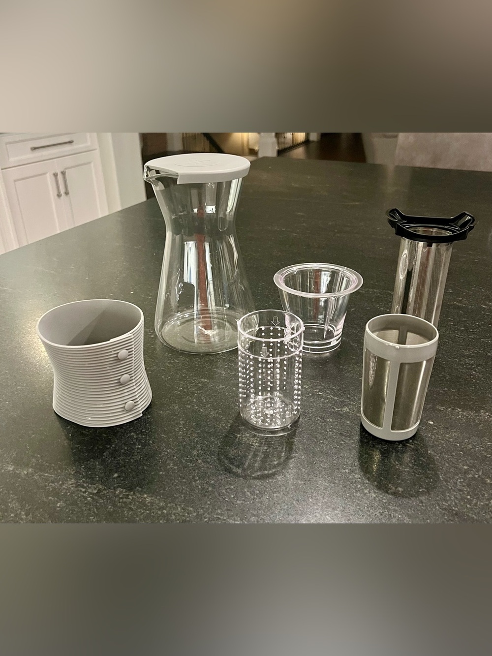 Pampered Chef Cold Brew Pitcher #1568 Set  NEVER USED
